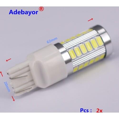 4PCS T20 7443 7440 W21/5W 33 SMD 5630 5730 Car Led Turn Signal Lights Brake Tail Lamps 33SMD Auto Rear Reverse Bulbs Adebayor