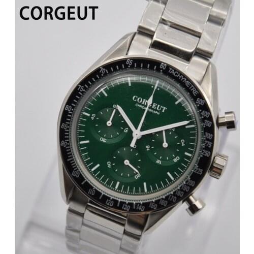 CORGEUT Zegarek męski Top Brand Luxury Mens Military Sports Clock 24 Hours Chronograph Multifunction Quartz Wristwatch Assistir