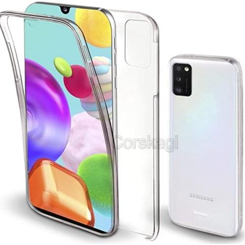 360 Degree Protect Case for Samsung Galaxy A51 A41 A21S A71 A01 A11 A31 Full Body Clear Soft Front + Rear Cover