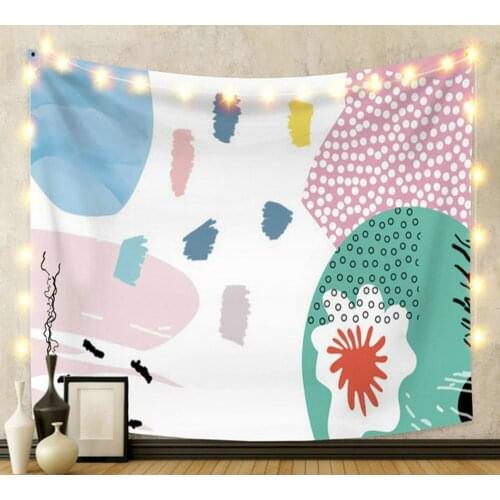 Cartoon Colorful Printing Tapestry for Livingroom Photography Wall Decor