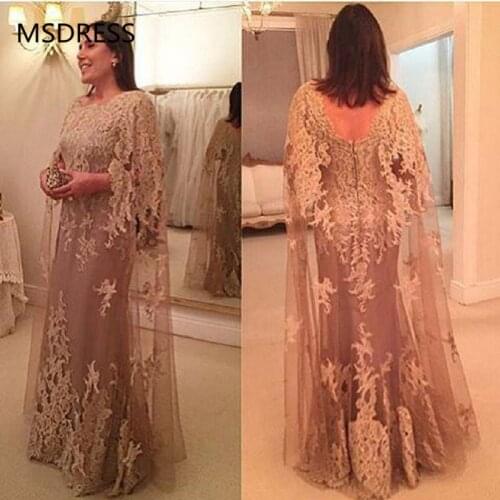 Elegant Muslim Evening Dresses 2019 Scoop Appliques Lace Tulle Islamic Dubai Saudi Arabic Long Evening Gown Formal Dress
