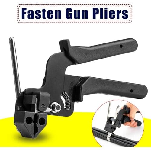 Stainless Steel Cable Tie Tool Self-Locking Fastener Gun Pliers Crimper Tensioner Cutter Handfasting Cutting Tools for Cable Tie