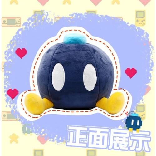 Cartoon Super Mario Tissue Box Cosplay Props Bomb Monster Throw Pillow Plush Doll Toy Funny Gift Prop