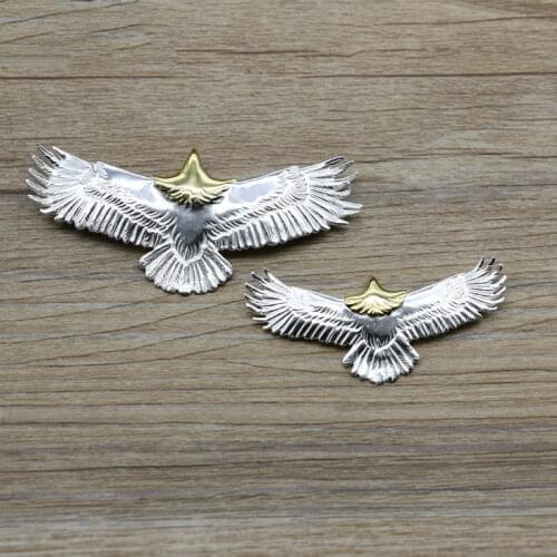 Takahashi Kagura Goros Thai Silver Retro Necklace Pendant Feathers 925 Sterling Silver Pendant Eagle Wings Men Women Jewelry