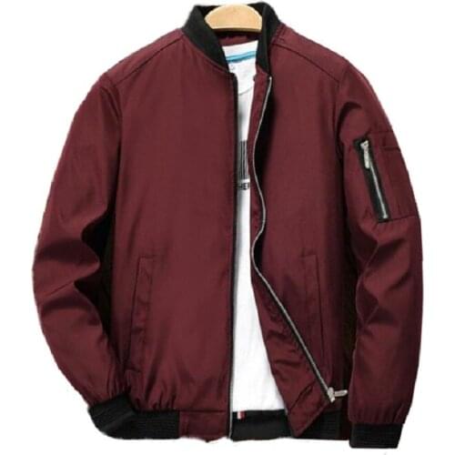 Men Jackets Spring Pop Zipper Bomber Jacket Male Casual Streetwear Hip Hop Slim Fit Pilot Coat Men Brand Clothing Plus Size 6XL