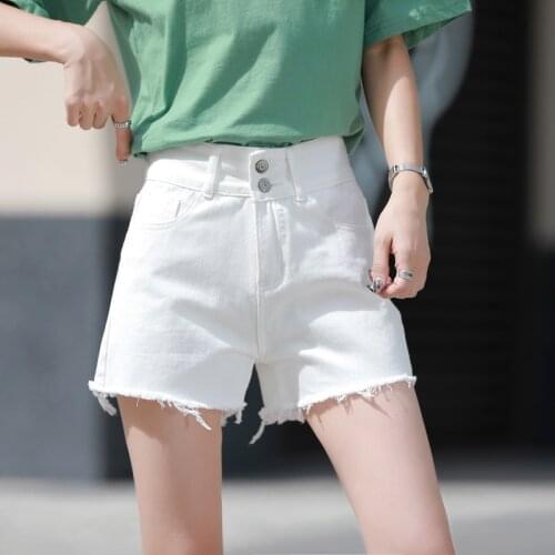 Summer Basic White Jeans Shorts for Women Korean Fashion Trends Clothes Teenage Girl Mini Denim Booty Short Pant Sexy Streetwear