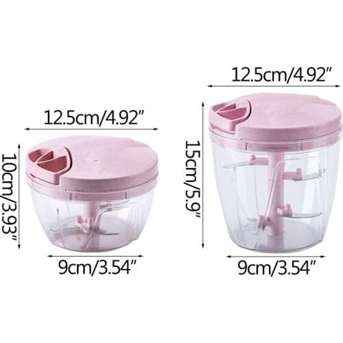 Multifunctional Household Hand-pulled Minced Meat Garlic Mixer Pepper Chopper Juice Squeezer Kitchen Gadget Accessories