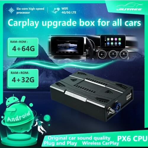 New Carplay Ai Box Upgrade Car TV Video Box With GPS Carplay To Car Android 9.0 PX6 System Play &Play Youtube Netiflix