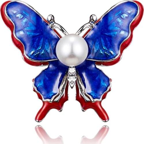 Rinhoo Fashion Insect Enamel Butterfly Brooch Unisex Rhinestone Dragonfly Hollow Brooche For Women Jewelry Gift For Friends