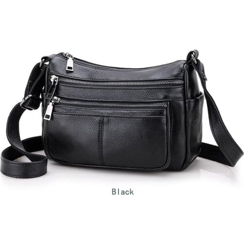 Women Soft Genuine Leather Shoulder Messenger Bags Designer Luxury Ladies Handbags Female Crossbody Bags for lady Sac A Main