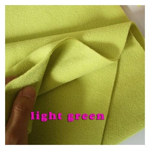 Light Green double-sided Polar Fleece Fabric anti-pilling Hoodies Blankets Lining Fabric Sold By The Yard Free Shipping