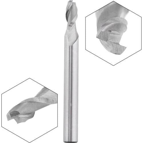 1 pcs HSS 2 Flute End Mill Cutter 1mm-8mm CNC Straight Shank Milling Woodworking Tools End Mill Router Bit CNC Mold Processing