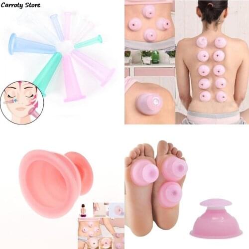 1pc Anti Cellulite Vacuum Silicone Cupping Cups Health Care Family Body Massage Helper Dropshipping