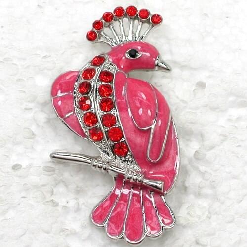 12pcs/lot Wholesale Fashion Brooch Rhinestone Enameling Bird Pin brooches Apparel Accessories in 5 colors C101329