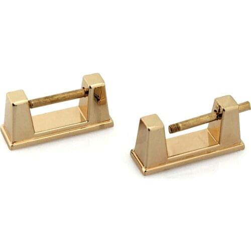 2pcs Bag Metal Arch Bridge With Screws Hanger hooks Connector Handbag Side Buckle Clips Bags Belts Strap Leather Crafts Hardware