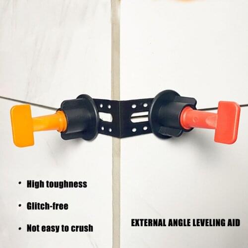 25Pcs/Set Male Angle Leveling Tool 90 Degree Tools Tile Leveler Spacers Fixed Locator Leave Seams Leveler Measuring Tools