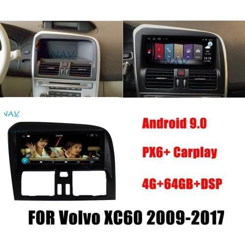 Android Car GPS Navigation Audio 2 DIN Stereo Receiver Car Radio For Volvo XC60 2009-2017 Auto Multimedia MP3 Player Head Unit
