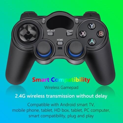 2.4G Wireless 4 Colors Gaming Controller Android USB Joystick with OTG Converter about 160 X 100 X 65mm/6.3 X 3.94 X 2.56in