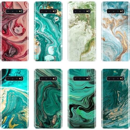 For Samsung Galaxy Note 10 Pro Case TPU Silicone Luxury Marble Soft Back Cover For Samsung Galaxy S10E S10 Plus 5G Phone Case