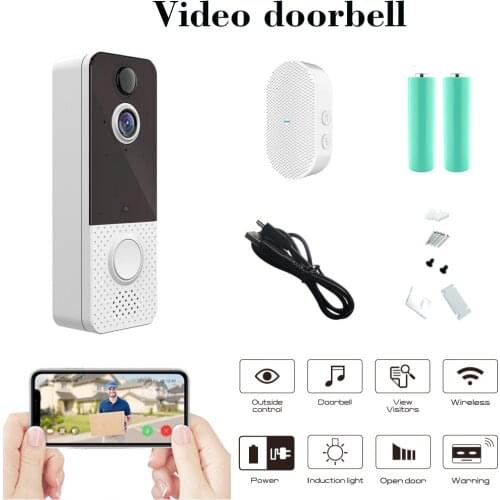 1080P HD Video Doorbell Wifi Smart Home App Control Phone Video Call Intercom Cloud storage Wireless Door Bell Camera