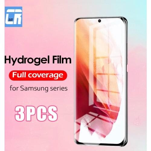 3Pcs Full Cover Screen Protector for Samsung Galaxy S21 Ultra Plus A72 A52 A32 M62 F62 A12 M12 A42 M51 M71 A51 A71 Hydrogel Film