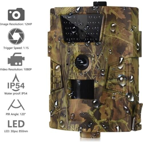 HT-001B Trail Camera Hunting Wild 14MP 30pcs Infrared LEDs 850nm IP54 Waterproof animal cam scout deer feeder chasse Suntekcam