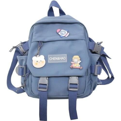 Nylon School Backpack For Teen Girls Waterproof Laptop Fashion Book Bag Women Cute College Student Schoolbag Travel Rucksack