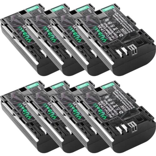 Wholesale 8PCS 7.4V 2650mAh LP-E6 LP E6 LPE6 LP-E6N lp e6n Battery pack For Canon 5D Mark II III 7D 60D EOS 6D 70D 80D