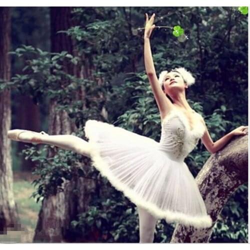 Professional Ballet Tutus Swan lake Adult Ballet Dance Clothes Tutu Skirt Women Ballerina Dress for Party