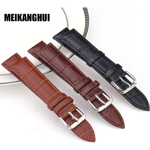 Genuine Leather Watch Straps For Men And Women Fashion Watchbands Belt Watch Accessories 12MM 16MM 18MM 20MM 24MM 22MM 24MM
