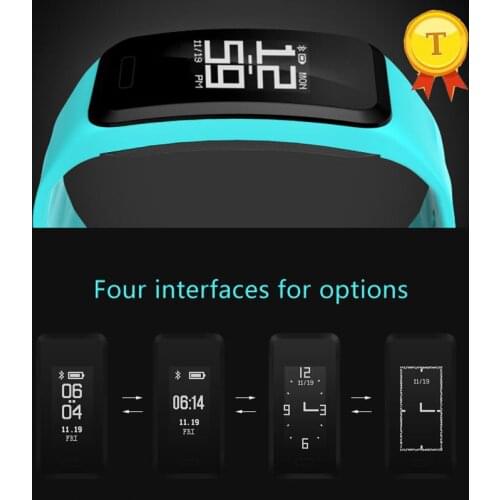 Luxury 0.96inch OLED Display Dynamic static heart blood pressure Monitor man woman Bluetooth Fitness Band with blood pressure