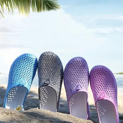 Women Slippers Summer Breathable Beach Sandals for Women Casual Shoes Outdoor Lightweight Mesh Slides Shoes Flip Flops