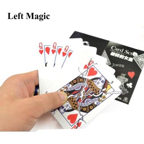 Broken Queen Cards Magic Tricks Close Up Street Stage Magic Props Gimmick Magician Tool Accessories Classic Mentalism