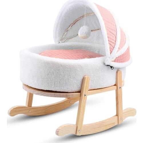 Closed Cat Litter Four Seasons Universal Cat House Summer Cool Litter Removable and Washable Cat Cradle Solid Wood Base Cats Bed