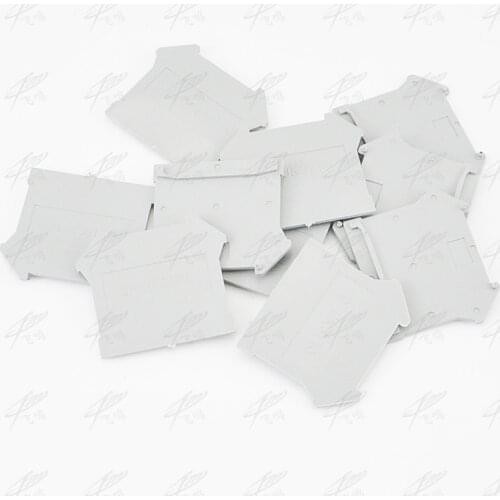 10pcs D-UK 3/10 END PLATE Din Rail Uneiversal screw type Terminal Blocks End Cap Apply To UK-3N UK-5N UK-6N UK-10N