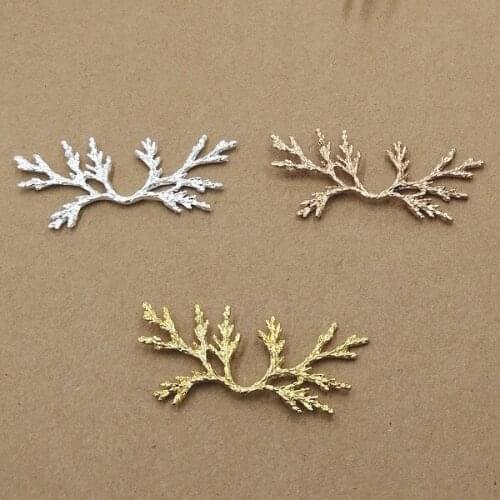 20PCS 54*26mm Vintage Metal Zinc Alloy Gold/KC Gold/Silver Color Branch Connectors Charm DIY Jewelry Accessories