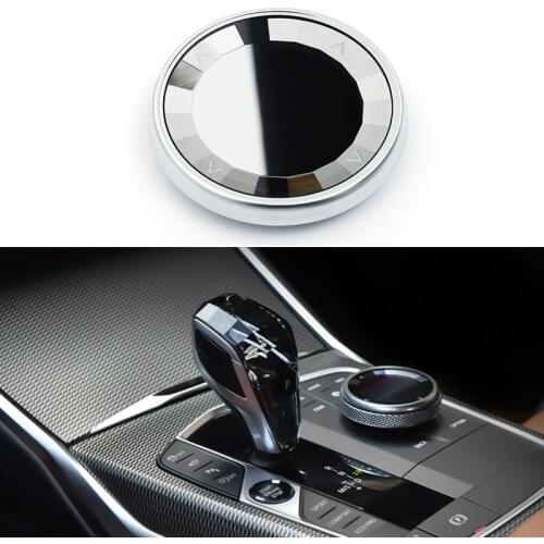 Crystal Style Car Multimedia Knob Cover Control Knob Decoration Sticker For BMW G20 G28 G05 G06 G07 G29 Z4 3/8 Series 2019-2021