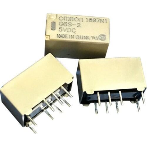 Free shipping (10pieces/lot)Original New G6S-2 G6S-2-4.5VDC G6S-2-DC4.5V G6S-2-5VDC G6S-2-DC5V 8PINS 2A 4.5VDC 5VDC Signal Relay