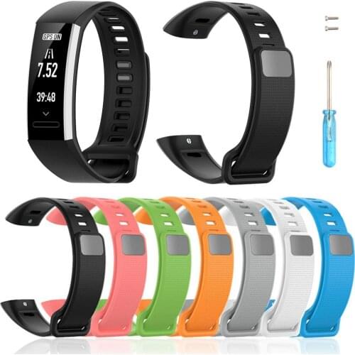 For Huawei Band 2 Band 2 Pro ERS-B19 ERS-B29 Silicone Watchband TPU Smart Watch Strap Wristband Bracelet