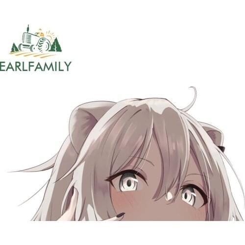 EARLFAMILY 13cm x 7.4cm for Shishiro Botan Car Stickers Anime Cartoon Decals Scratch-Proof Simple Laptop Caravan Decor Car Goods