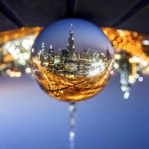 1Pc Crystal Ball Large Transparent Crystal Ball Lucky Rainbow Photo Crystal Ball