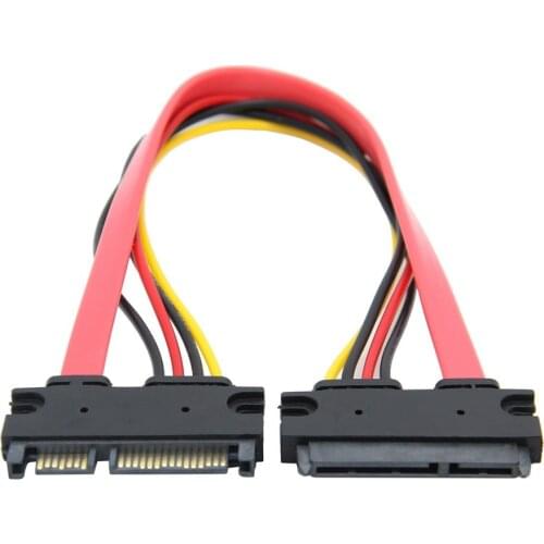 SATA 7+15pin male to female HDD power extension cable(30.0cm)for X880 V1.1 Dual SATA Gen3 HDD Shield