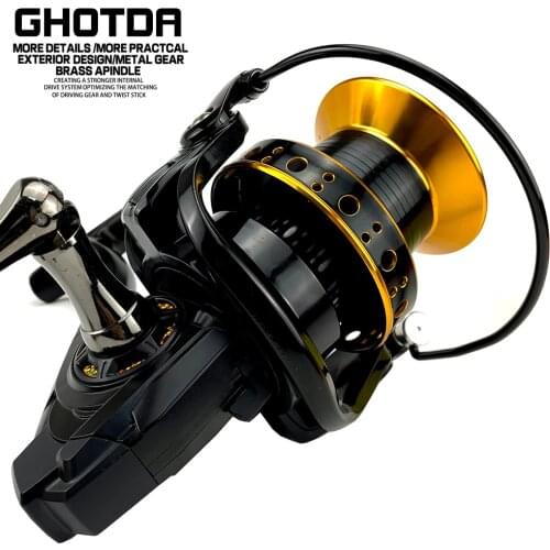 Fishing Coils Full Metal Spool 12+1BB 4.0: 1 Fish Feeder Mlinete Spinning Reels Baitcasting Reel Sea Rock Bait Fishing Wheel