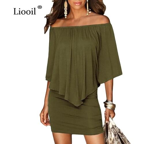 Liooil White Summer Dresses