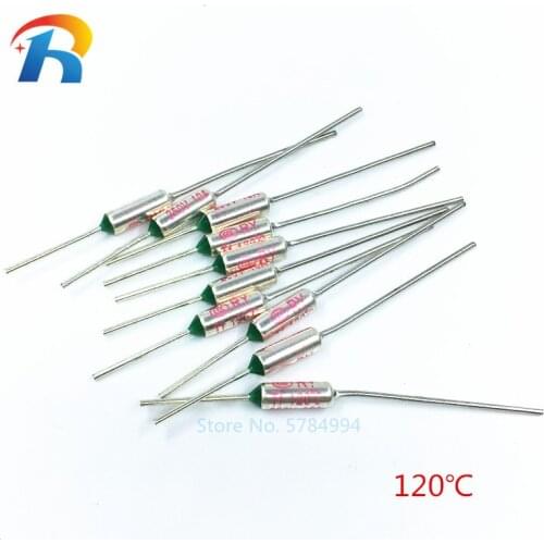 100pcs/Lot New RY 120C Temperature Fuse rice cooker thermal fuse 10A250V 120 degrees Tf 120