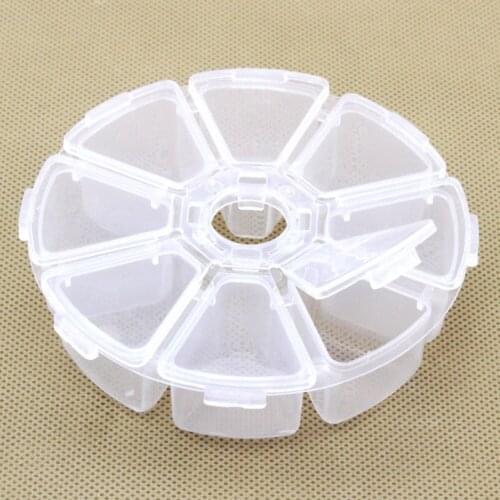 8 Grids Compartment Plastic Storage Box Organizer DIY Adjustable Container Jewelry Earring Bead Screw Pills Nail Art Holder Case