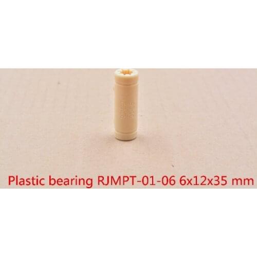 3d printer bearing 6mm bearing engineering plastic bearing RJMPT-01-06 solid plastic bearing 6mmx12mmx35mm 1pcs