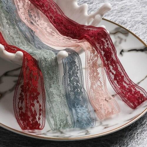 20mmX400yds A Roll Wholesale High Quality Lace Ribbon Diy Headwear Trim Sewing Home Craft Supply DIY handmade Decoration