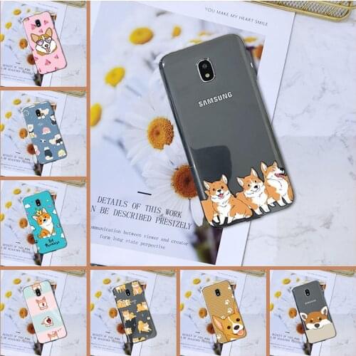 Silicone Phone Case For Samsung Galaxy J2 J5 J7 Prime J4 J6 J8 Plus 2018 J3 J5 J7 2015 2016 2017 Kawaii DOG Cartoon Back Cover
