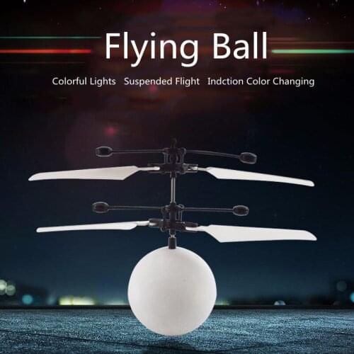 Luminous toy Newest Upgraded colorful variation RC Fly Ball LED Light Aircraft Helicopter Inductionbest gift drone Drop shipping